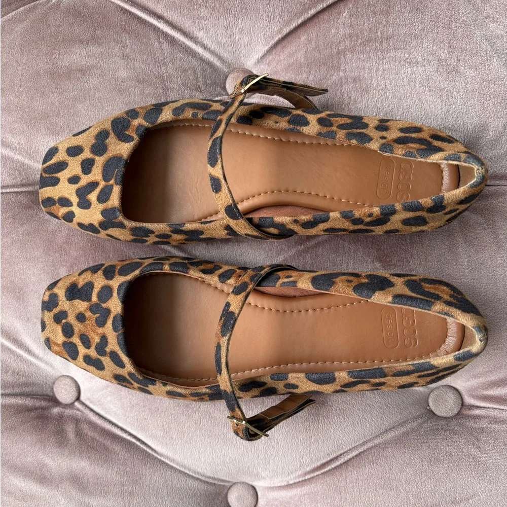 ASOS Leopard Print Mary Jane Ballet Flats - Picture 9 of 11